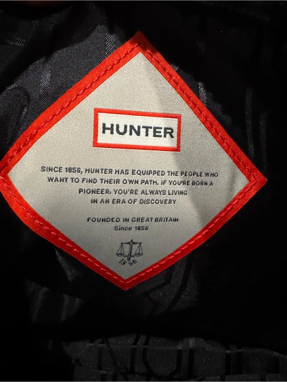 Hunter Olive Green Tote Bag with Black Straps
